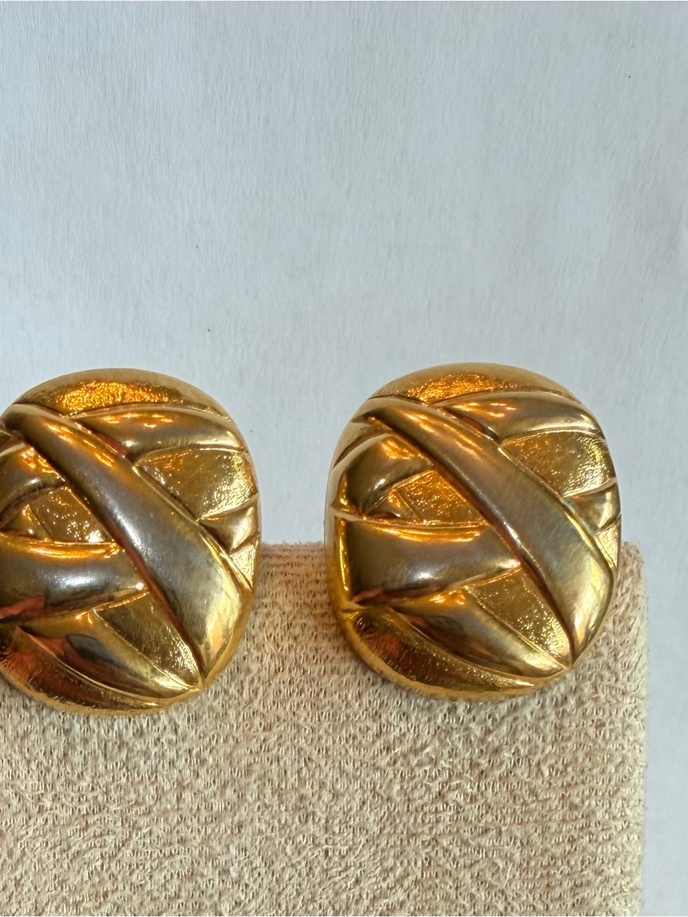 Clip on Gold Earrings